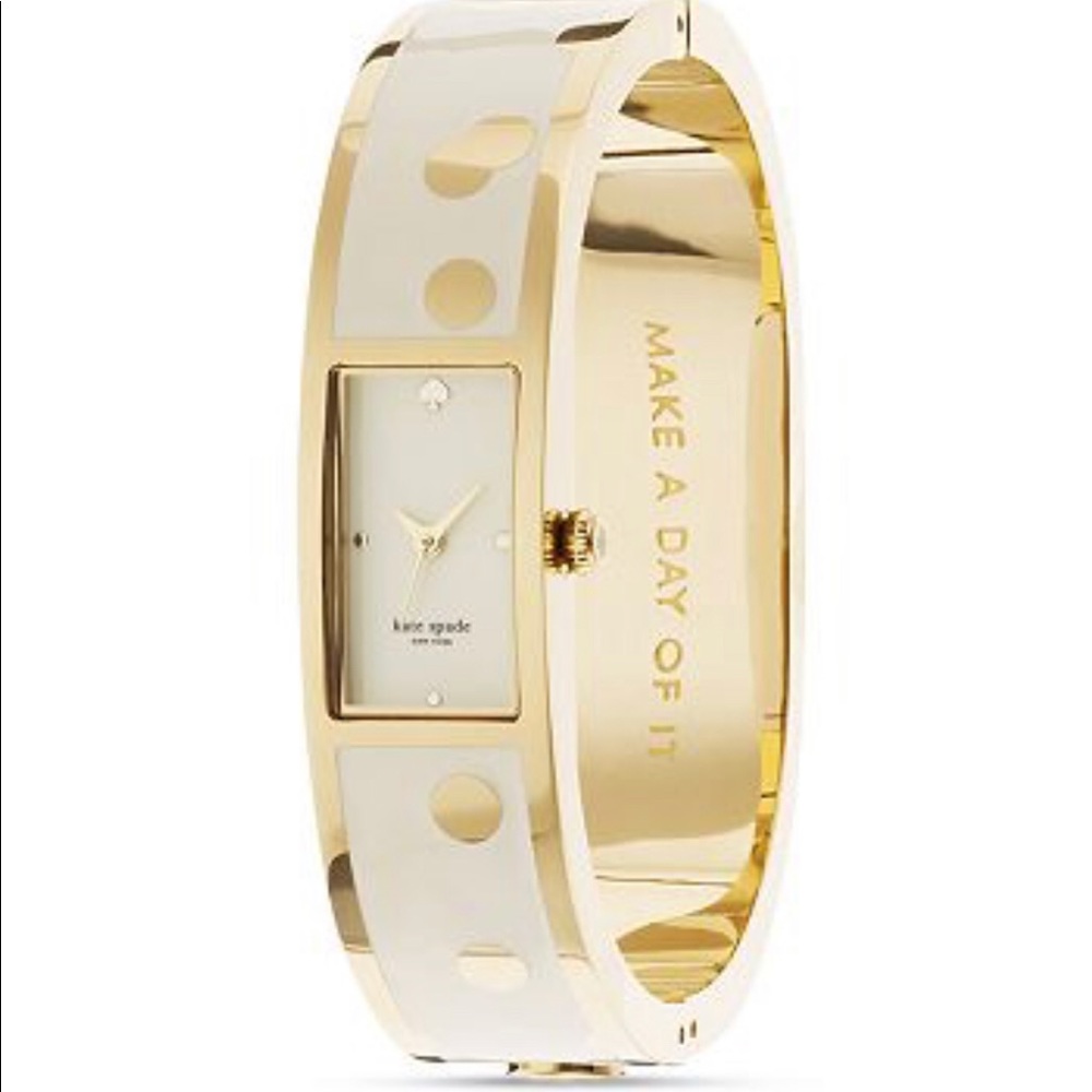 KATE SPADE Carousel White Polka-dotted  Bangle Ladies  Watch